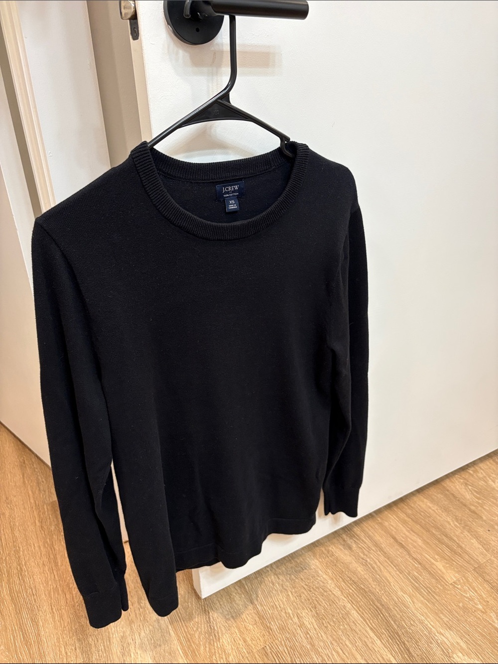J. Crew Factory Men’s Black Crewneck Sweater-Tee